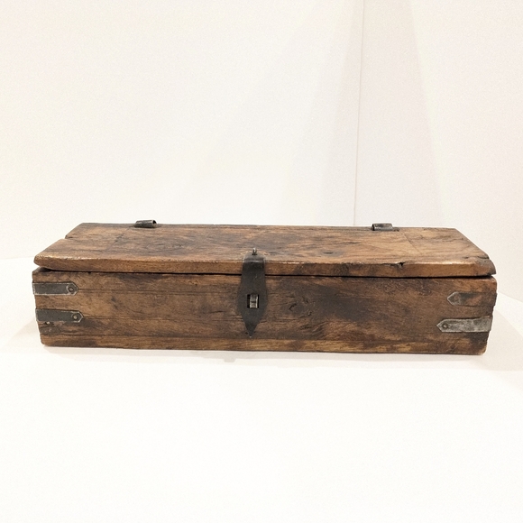 Small Antique Wood Box Made in France - Picture 1 of 5